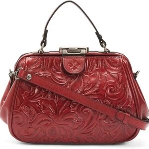 New NWT Patricia Nash Gracchi Satchel Leather Handbag Purse